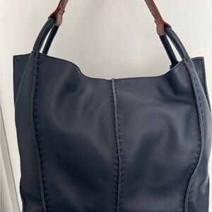 The Sak Los Feliz Large Tote in Indigo leather